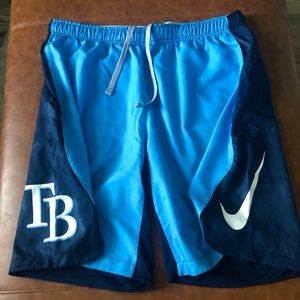 Players issue Tampa Bay Rays training shorts. Size L Good condition